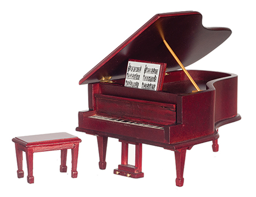 Musical Grand Piano, Mahogany